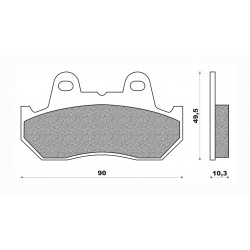 Τακάκια Daytona 36675 (FA069-3)(FD054) Τακάκια Daytona 36675 (FA069-3)(FD054)
